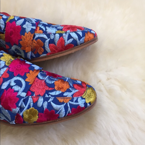 Free People Embroidered Brocade At Ease Loafers - Picture 5 of 8